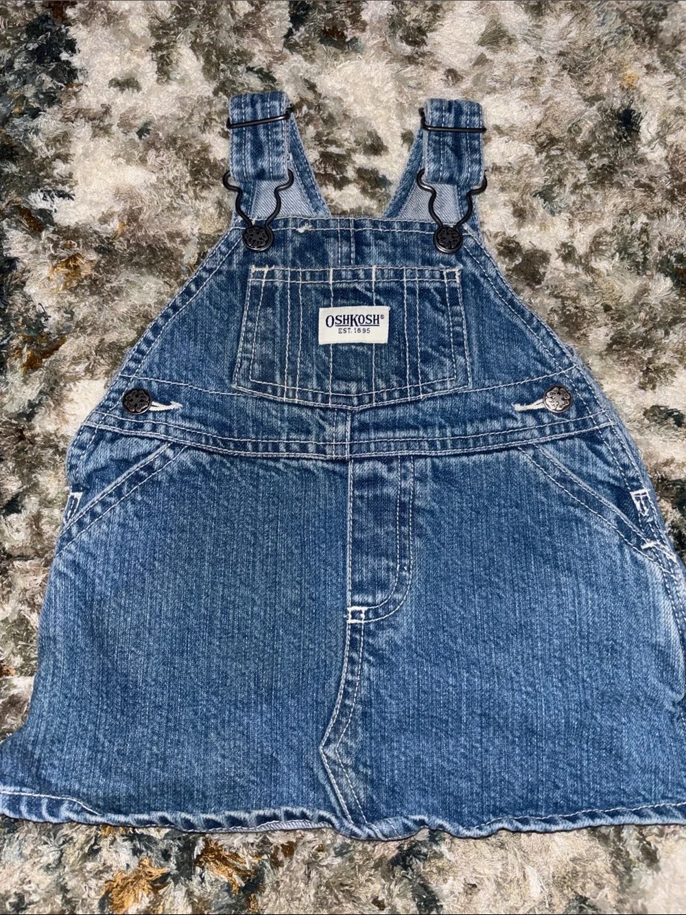 OshKosh B'gosh Blue Denim Overall Skirt👶🏾